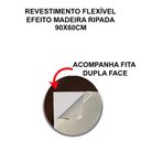 Ver imagem 4 de Revestimento Flexível Efeito Madeira Ripada Acabamento Laminado - 90x60cm