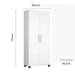 Armário Multiuso 02 Portas 1,90 Altura 4 Prateleiras Rio Brancomo - 7