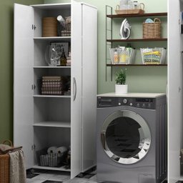 Armário Multiuso 02 Portas 1,90 Altura 4 Prateleiras Rio Brancomo - 3