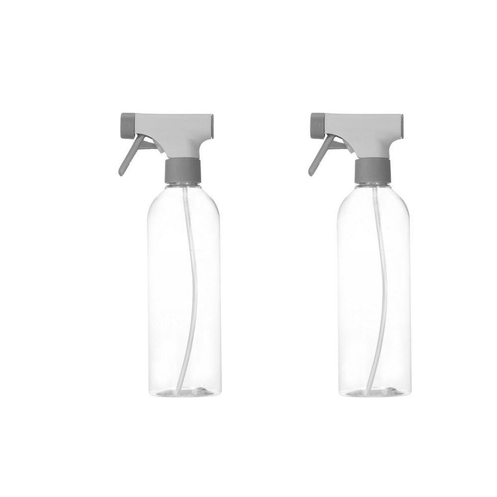 Kit 2 Borrifadores Multiuso Flow Bege e Cinza 500ml - 1