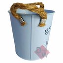 Ver imagem 3 de Vaso Cachepot / Balde de Alumínio:Azul