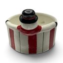 Ver mais imagens de Bowl Natalino em Porcelana com Boneco de Neve em Relevo para Mesa de Natal a: 10cm L: 14cm C: 14cm