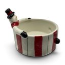 Ver imagem 7 de Bowl Natalino em Porcelana com Boneco de Neve em Relevo para Mesa de Natal a: 10cm L: 14cm C: 14cm