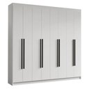 Ver imagem 5 de Guarda-roupa Casal 8 Portas Batentes Venus Madesa Branco/preto