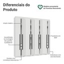 Ver imagem 7 de Guarda-roupa Casal 8 Portas Batentes Venus Madesa Branco/preto