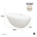 Ver imagem 6 de Banheira Freestanding Imersao Juqueri Pingoo.casa - Branco