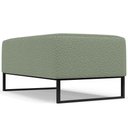 Ver imagem 6 de Puff Decorativo Sala De Estar Cléo 90cm Base De Ferro Preto W01 Bouclê Oliva - Lyam Decor