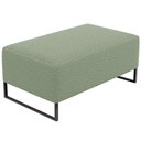 Ver imagem 1 de Puff Decorativo Sala De Estar Cléo 90cm Base De Ferro Preto W01 Bouclê Oliva - Lyam Decor