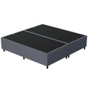 Ver imagem 5 de Base Cama Box Casal Queen 158cm Bipartido Hit I02 Suede Cinza - Mpozenato