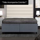 Ver imagem 2 de Base Cama Box Casal Queen 158cm Bipartido Hit I02 Suede Cinza - Mpozenato