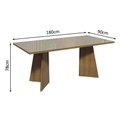 Ver imagem 5 de Conjunto Sala de Jantar Mesa Tampo de Vidro 4 Cadeiras Rustic/crema/imperial Taylor Madesa
