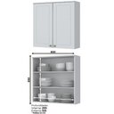 Ver imagem 6 de Cozinha Modulada 7 Peças 11 Portas 5 Gavetas C/ Tampo Americana Henn