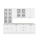 Ver imagem 2 de Cozinha Modulada 7 Peças 11 Portas 5 Gavetas C/ Tampo Americana Henn