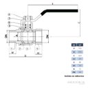 Ver imagem 2 de Válvula Esfera Macho X Fêmea 1/2 Alavanca Ivm Italy