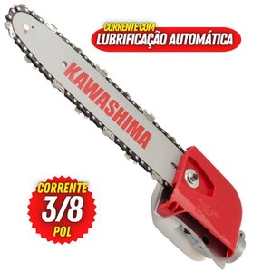 Acessório para Motopoda Profissional Kawashima Kw Ap-10 com Corrente Perfil Baixo 3/8" Sabre de