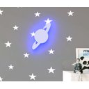 Ver imagem 1 de Luminária Planeta Saturno Mdf Led:azul