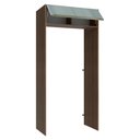 Ver imagem 5 de Porta-Geladeira 103 cm 1 Porta Basculante Rustic/Cinza Lux Madesa Rustic/Cinza