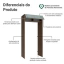 Ver imagem 3 de Porta-Geladeira 103 cm 1 Porta Basculante Rustic/Cinza Lux Madesa Rustic/Cinza