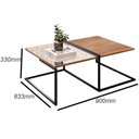 Ver imagem 4 de Mesa de Centro de Sala com Espelho Aurora - Casa Chick Demolição-preto