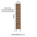 Ver imagem 3 de Paneleiro Armário de Cozinha 2 Portas Rustic Emilly Madesa
