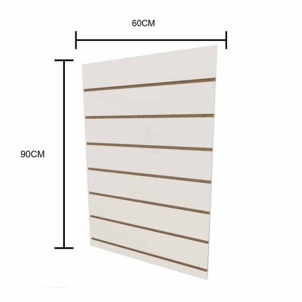 Painel para Ganchos, Ideal para Lojas Branco 90(A)X60(C)Cm Sem Ganchos - 1