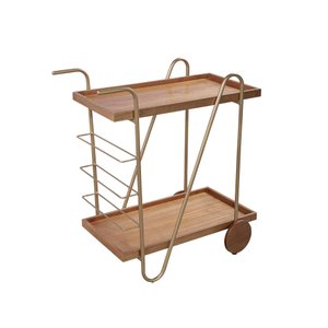 Carrinho Chá/bar com Rodas Móvel para Decoração Bar Gourmet