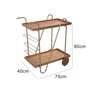 Carrinho Chá/bar com Rodas Móvel para Decoração Bar Gourmet - 2