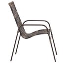 Ver imagem 4 de Jogo 4 Cadeiras Alumínio e Mesa Tampo Ripado 100cm para Área Jardim Varanda Piscina Emily