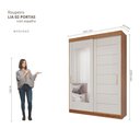 Ver imagem 4 de Guarda Roupa Lia 2 Portas de Correr com Espelho MDF