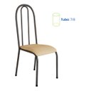 Ver imagem 4 de Jogo Kit 4 Cadeiras Metal Cozinha Almofadada Sala de Jantar