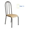 Jogo Kit 4 Cadeiras Metal Cozinha Almofadada Sala de Jantar - 4