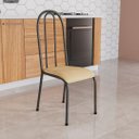 Ver imagem 2 de Jogo Kit 4 Cadeiras Metal Cozinha Almofadada Sala de Jantar