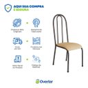Ver imagem 5 de Jogo Kit 4 Cadeiras Metal Cozinha Almofadada Sala de Jantar