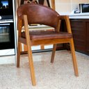 Ver imagem 4 de Cadeira Antonela Base de Madeira Corino Modena: Marrom Cleveland
