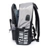 Mochila Kings Sneakers KGC003 Com Saída USB Cinza Com Preto KGC0003 - 6