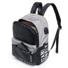 Mochila Kings Sneakers KGC003 Com Saída USB Cinza Com Preto KGC0003 - 5