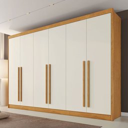 Guarda-roupa Casal Alba Plus 6 Portas 4 Gavetas 100% Mdf - Mademarcs - 1