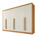 Ver imagem 2 de Guarda-roupa Casal Alba Plus 6 Portas 4 Gavetas 100% Mdf - Mademarcs
