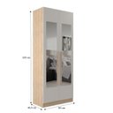 Ver imagem 3 de Guarda-roupa Modulado 2 Portas com Espelho San Diego