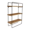 Ver imagem 1 de Estante Prateleira Ferro Madeira Design Industrial 60cmx40cm