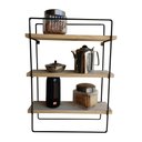 Ver imagem 4 de Estante Prateleira Ferro Madeira Design Industrial 60cmx40cm