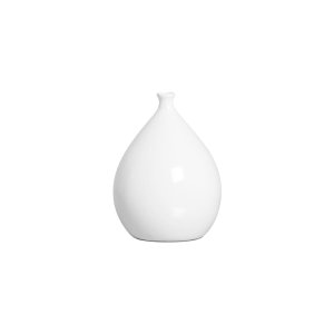 Vaso Decorativo de Mesa Pequeno Garrafa Mimo Branca 17x12 cm