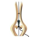 Ver imagem 2 de Luminária de Chão MDF HOLAMBRA:Marrom/Kit com 3 - 85x45cm, 75x40cm e 60x30cm