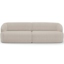 Ver imagem 3 de Sofá 3 Lugares Curvo Orgânico com 02 Poltronas para Sala Living 250cm Barolo L06 Linho Bege - Lyam D