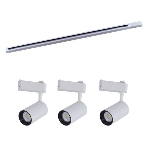 Kit Trilho Eletrificado 1 Metro + 3 Spot 10w 3000k St247