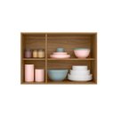 Ver imagem 3 de Armário Aéreo Para Quarto 3 Portas 90 cm Nature Off White Gabriela Shop Jm