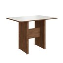 Ver imagem 3 de Conjunto Sala de Jantar Fidelitá Atenas 110cm com 4 Cadeiras Noce/off-white Assento Bege