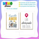 Ver imagem 2 de Kit 2 Placas MDF Espalhe Amor Lar Abençoado Decoração FE30