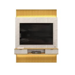 Painel Rack Tv até 75 Hit 1,90m de Largura / 2,40m Extensível até 2,90m de Altura Ripado 100% Mdf Ce - 3