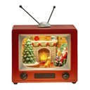 Ver imagem 1 de Enfeite Televisao Natal Papai Noel Arvore Natalina Decoraçao Musica Som LED Iluminaçao Mesa Recepçao